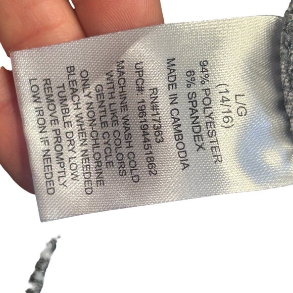 Cuddl Duds Womens L/G 14/16 Gray Constellation Lounge Set Polyester/Spandex 1886 - Picture 3 of 11